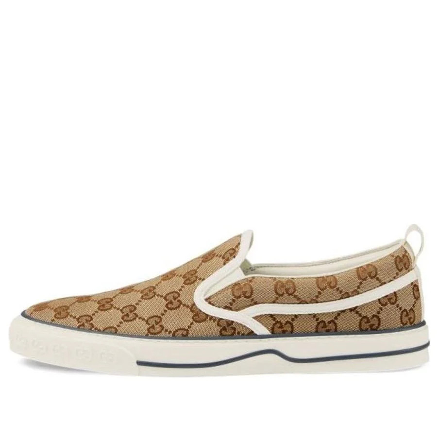 Gucci Tennis 1977 Slip-On 'Beige Ebony' 643489-2HK30-9761 | KICKS CREW