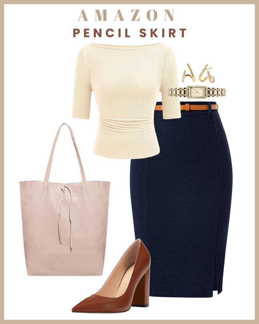 
Pencil skirts = instant office polish ✨👩‍💼 Styled 2 chic pencil skirt outfits that are perfect for work — elegant, professional, and effortlessly put-together 🙌 1️⃣ Classic pencil skirt + fitted top/blouse for a sleek, timeless office look 🤍 2️⃣ Pencil skirt + structured knit for elevated corporate chic 🖤 Sophisticated, flattering, and perfect for creating a polished workwear wardrobe 

 #LTKgrwm #LTKootd #LTKTravel