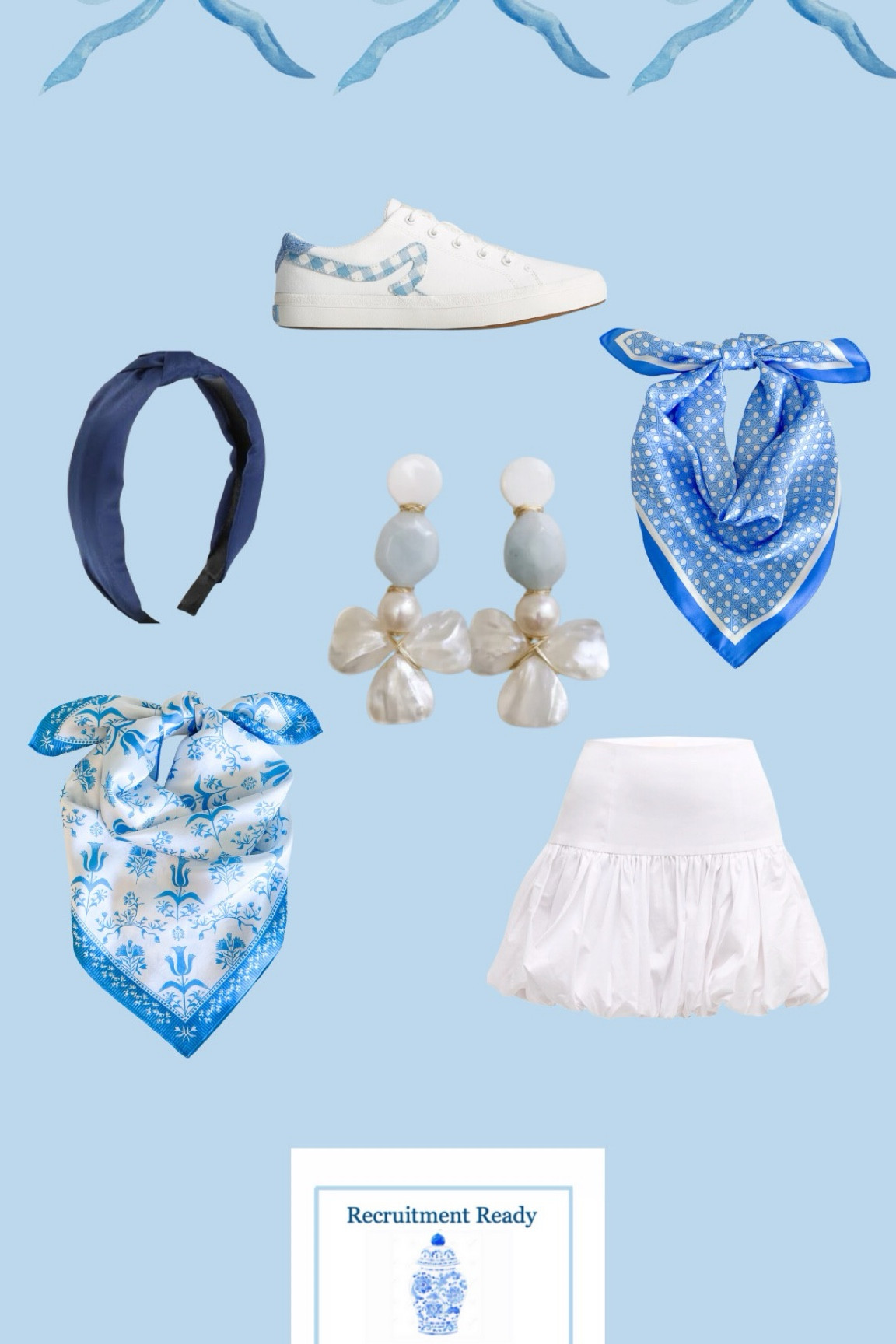 💙🩵🤍

& exact gingham tennis shoes are from Sperry ( LTK would not let us link them) 