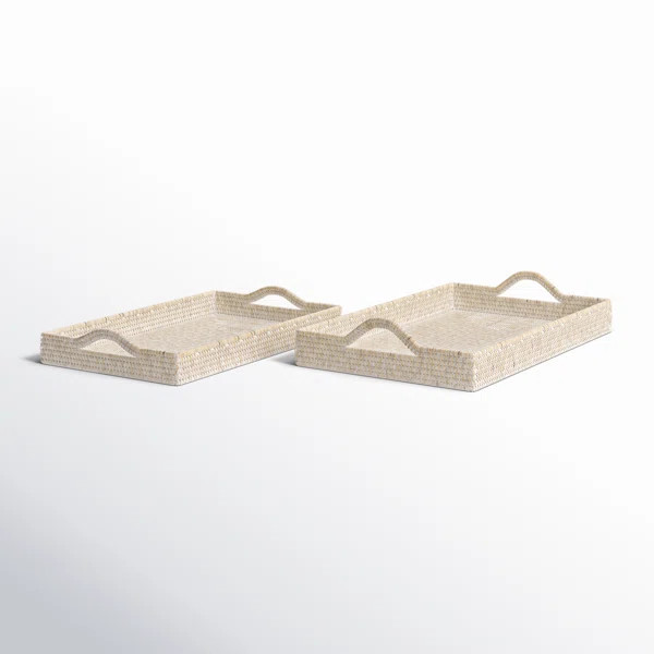 Branchville Wicker Tray (Set of 2) | Birch Lane