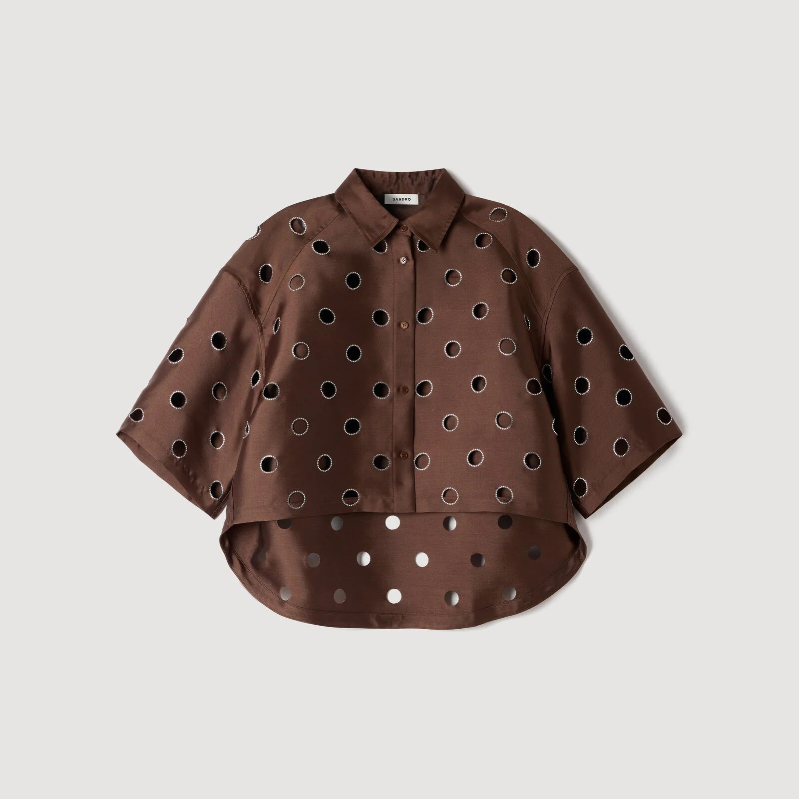 Rhinestone shirt | Sandro US | Sandro-Paris US