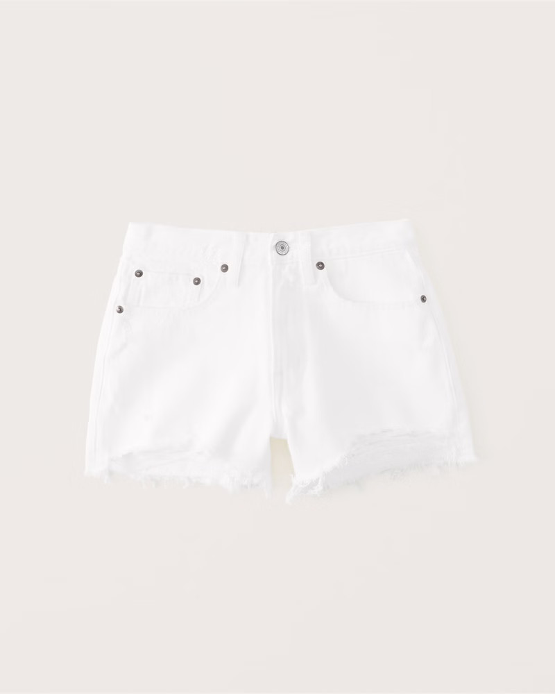 Mid Rise Boyfriend Shorts | Abercrombie & Fitch (US)