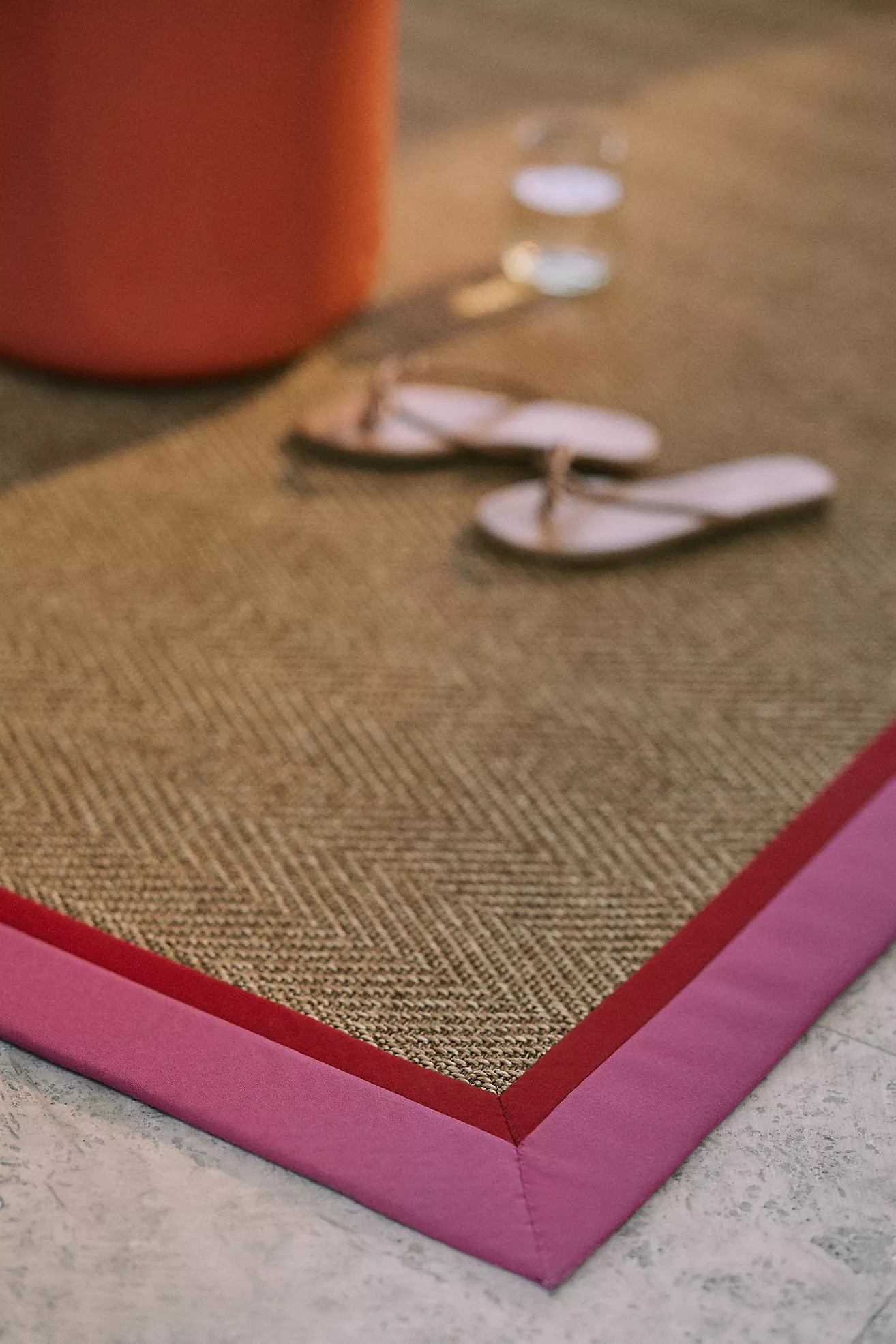 Flatwoven Double Border Performance Outdoor Rug | Anthropologie (US)