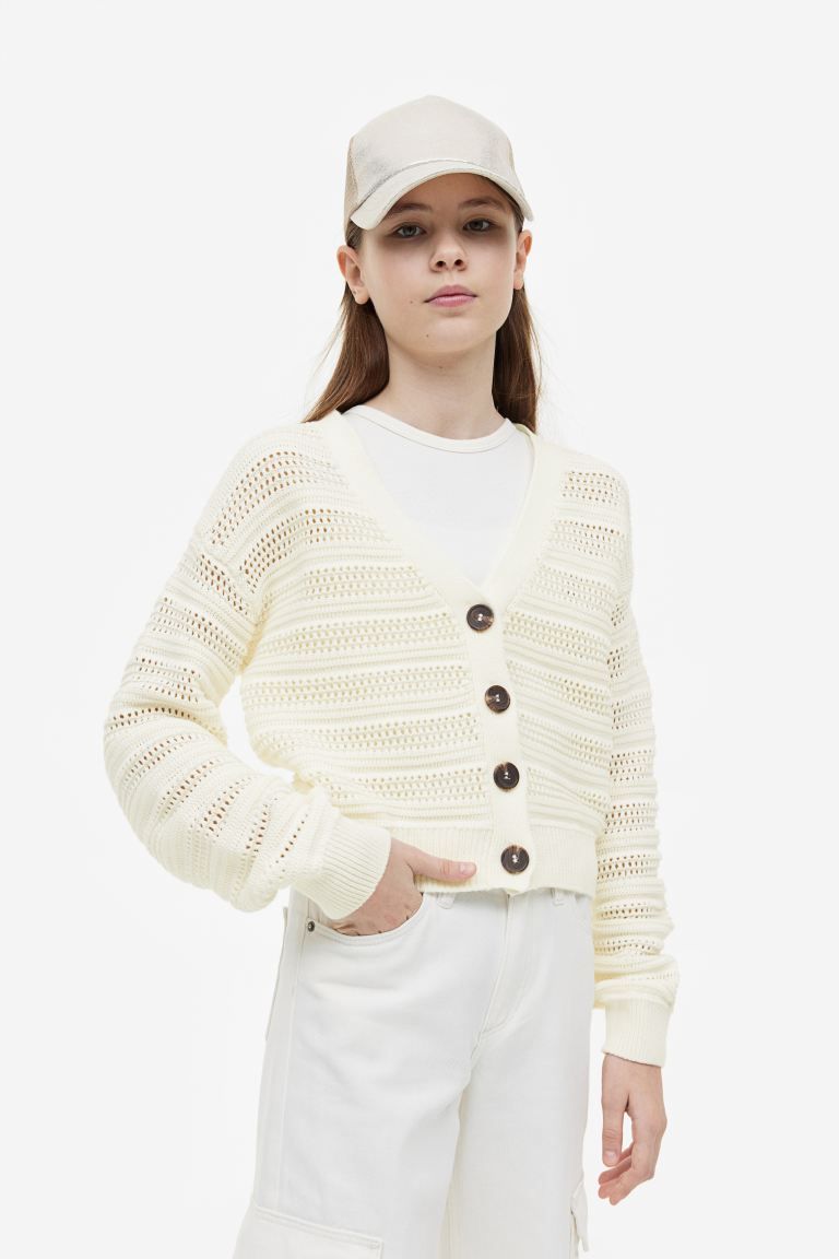 Rib-knit Cotton Cardigan | H&M (US)