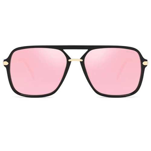 SOJOS Aviator Sunglasses for Women & Men, Square, Polarized Lens, SJ2229 | Amazon (US)