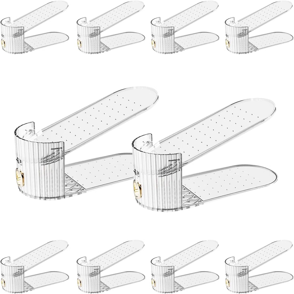 Shoe Slot Organizer 10-pack Clear | Wayfair North America