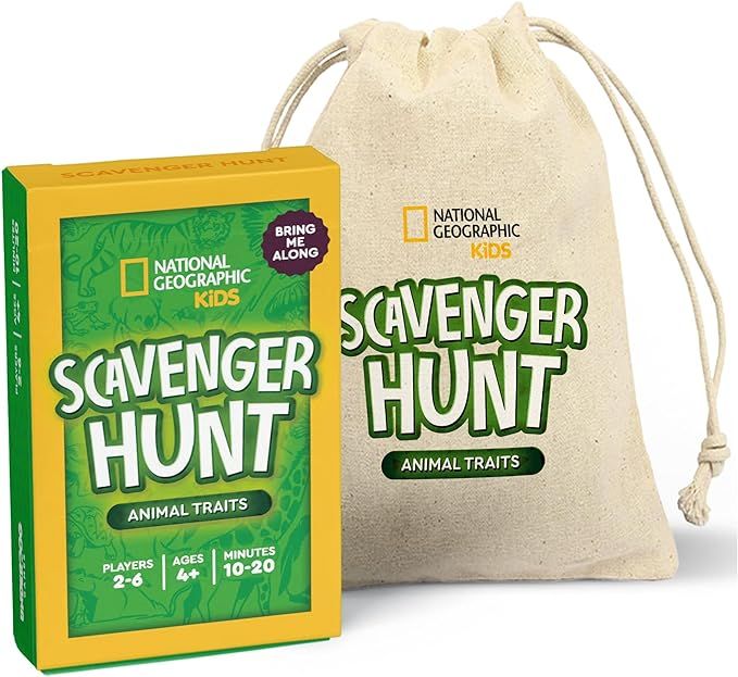 National Geographic - Scavenger Hunt for Kids: Animal Traits | Indoor & Outdoor Family Card Game ... | Amazon (US)