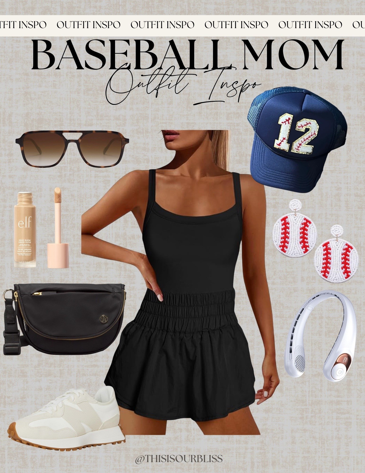 Game Day Outfit Inspo |  Baseball moms, this one’s for you. ⚾️ Stay comfy and stylish while cheering from the sidelines with this sporty outfit inspo. 🖤 #BaseballMomStyle #casualoutfit 

#LTKStyleTip

#LTKmomlife #LTKActive #LTKdayinmylife