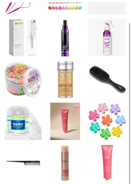 Hair products we love and use for Lucy’s hair 