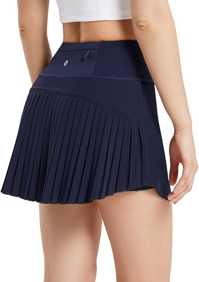 BALEAF Women's Pleated Tennis Skirts High Waisted Lightweight Athletic Golf Skorts Skirts with Sh... | Amazon (US)