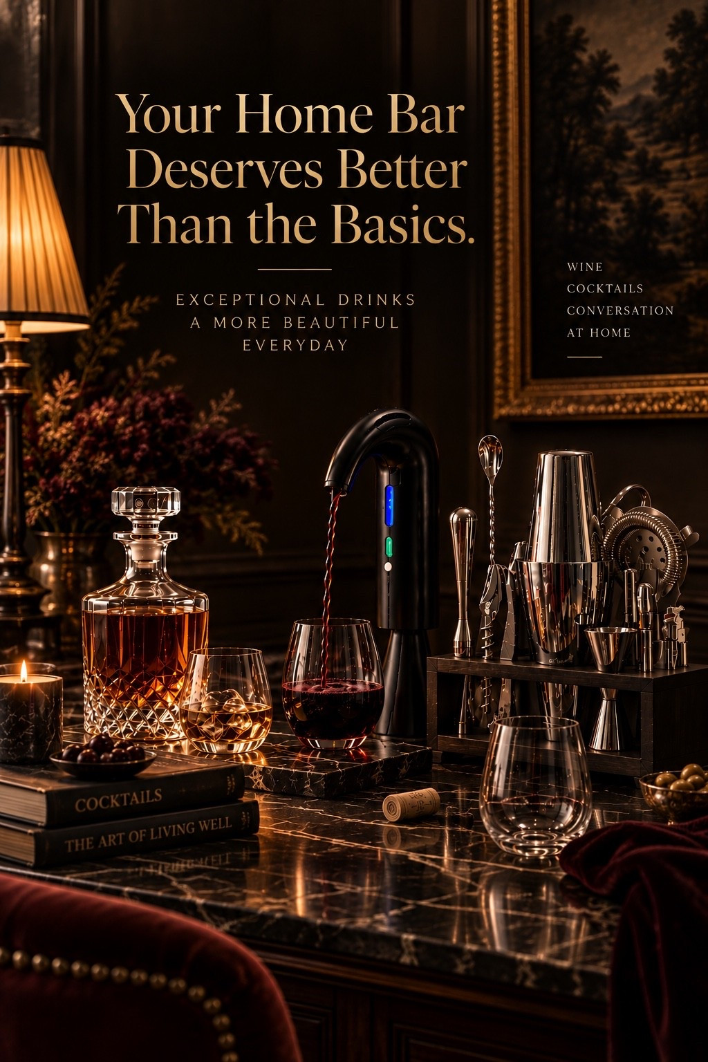 Your home bar deserves more than the basics.

The right tools turn pouring a glass into a ritual—and make staying in feel a little more like going somewhere worth dressing up for. From effortless wine nights to cocktails that actually feel bar-worthy, these are the Amazon finds that make entertaining at home feel decidedly more elevated.

Because a beautiful home bar isn’t just for the drinks. It’s for the nights that happen around them.

#AmazonFinds #AmazonHome #HomeBar #BarCartIdeas #CocktailBar #WineLovers #HomeEntertaining #MoodyInteriors #OldWorldStyle #LuxuryHome #DesignerLook #AffordableLuxury #CollectedHome #CallsignDesign