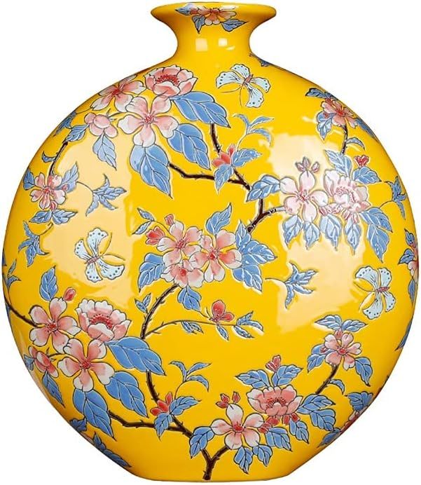 WODMB vase Modern New Chinese Floor Large Vase Ceramics Hand-Painted Dried Flower Flower Arrangem... | Amazon (US)