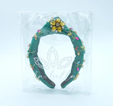 Embroidered Holiday Lights Headband | La Bella Shop