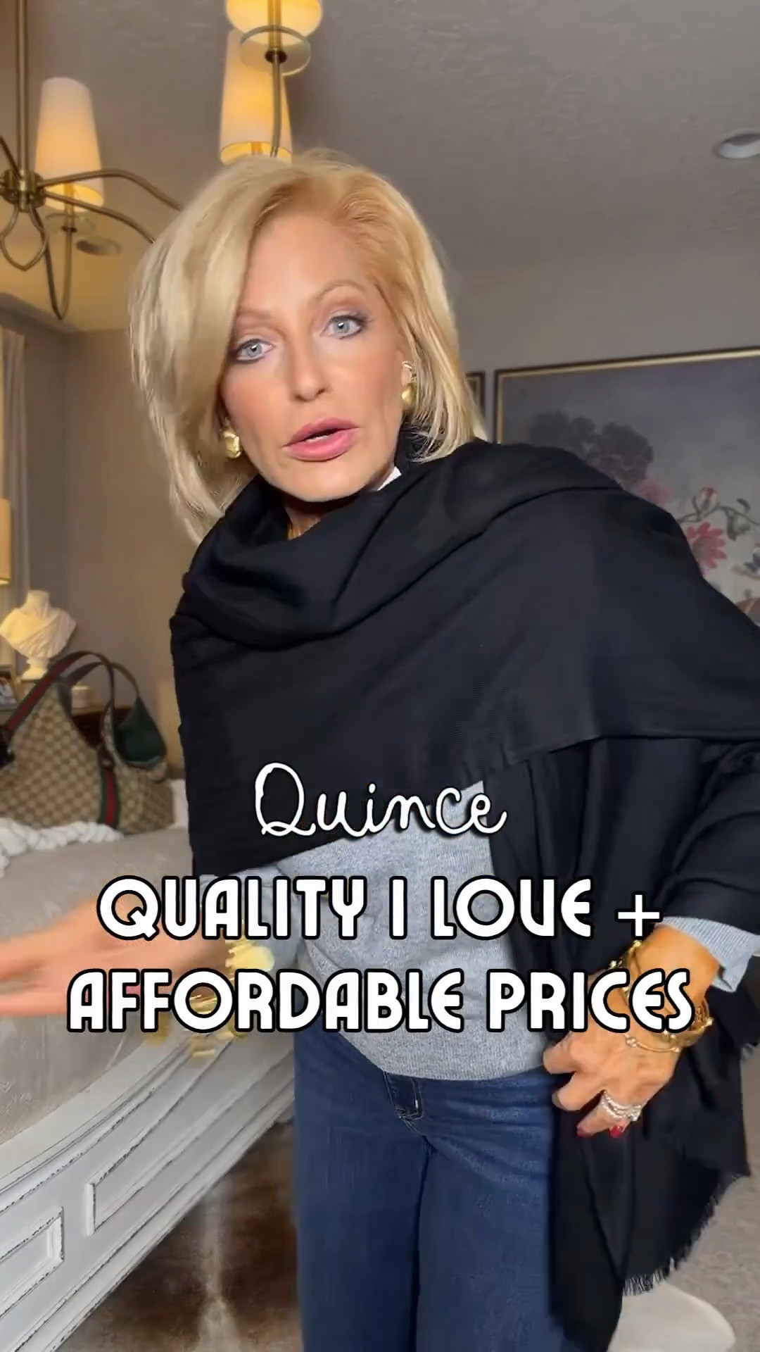 Wrap season is officially here
My Quince order just arrived: affordable, quality pieces without sacrificing a thing. @Quince #quincepartner
- V-neck sweater: normally a small, sized up to a medium for an oversized fit
- Jeans (my second pair!): I'm between a 26 and 27, wearing a 27. Lots of stretch, holds its shape.
- Cashmere silk wrap: grabbed it in black and already want more colors
High quality, affordable prices. I've got you!
Shop it all on my LTK
@quince #quincepartner