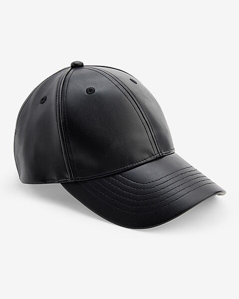 Faux Leather Baseball Hat | Express