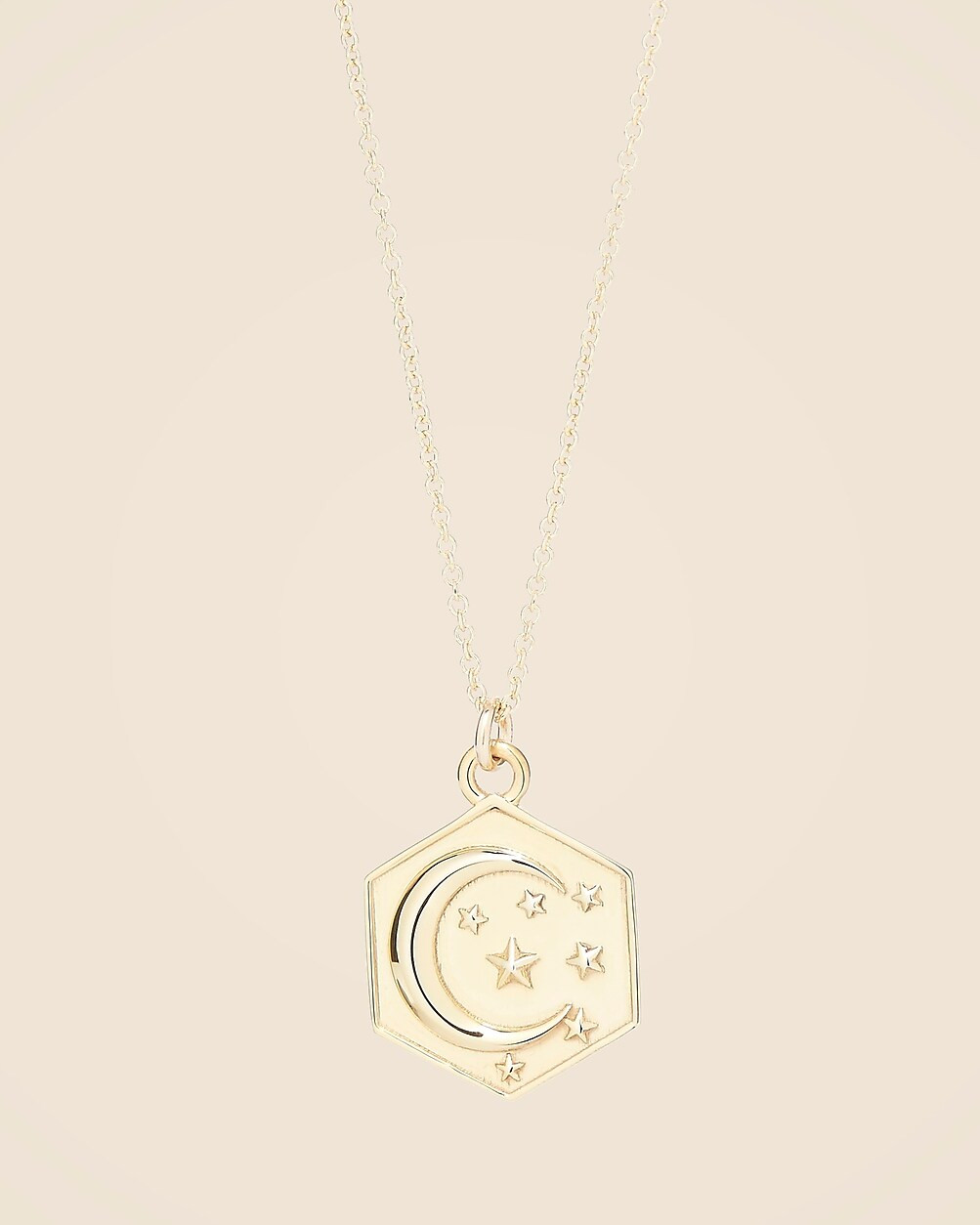 TALON JEWELRY moon and stars hexagon pendant | J. Crew US