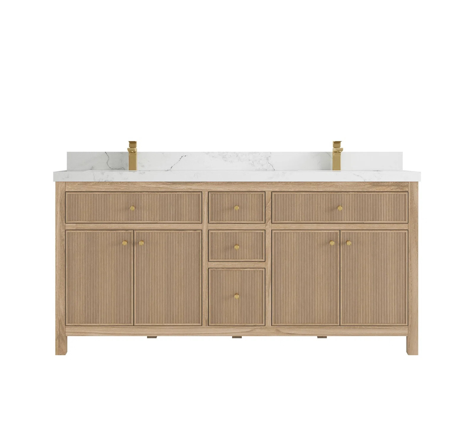 Willow Collections Sonoma 72'' Double Bathroom Vanity with Quartz Top | Wayfair | Wayfair North America