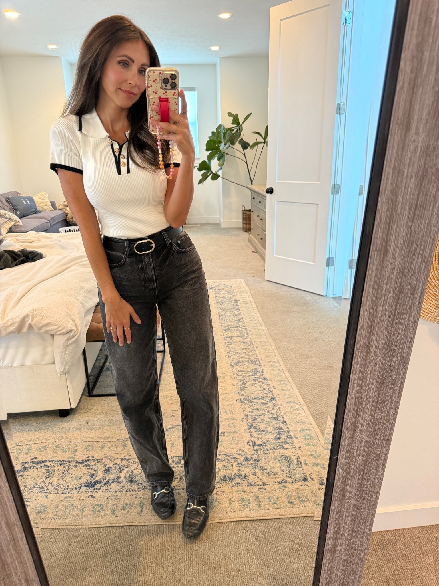 This Amazon shirt! I love it so much. It comes in two other colors as well. I feel like this outfit would be so cute if I worked in an office 😂 paired it with my favorite pistola barrel jeans and target loafers. 

#LTKFindsUnder50 #LTKWorkwear #LTKSeasonal