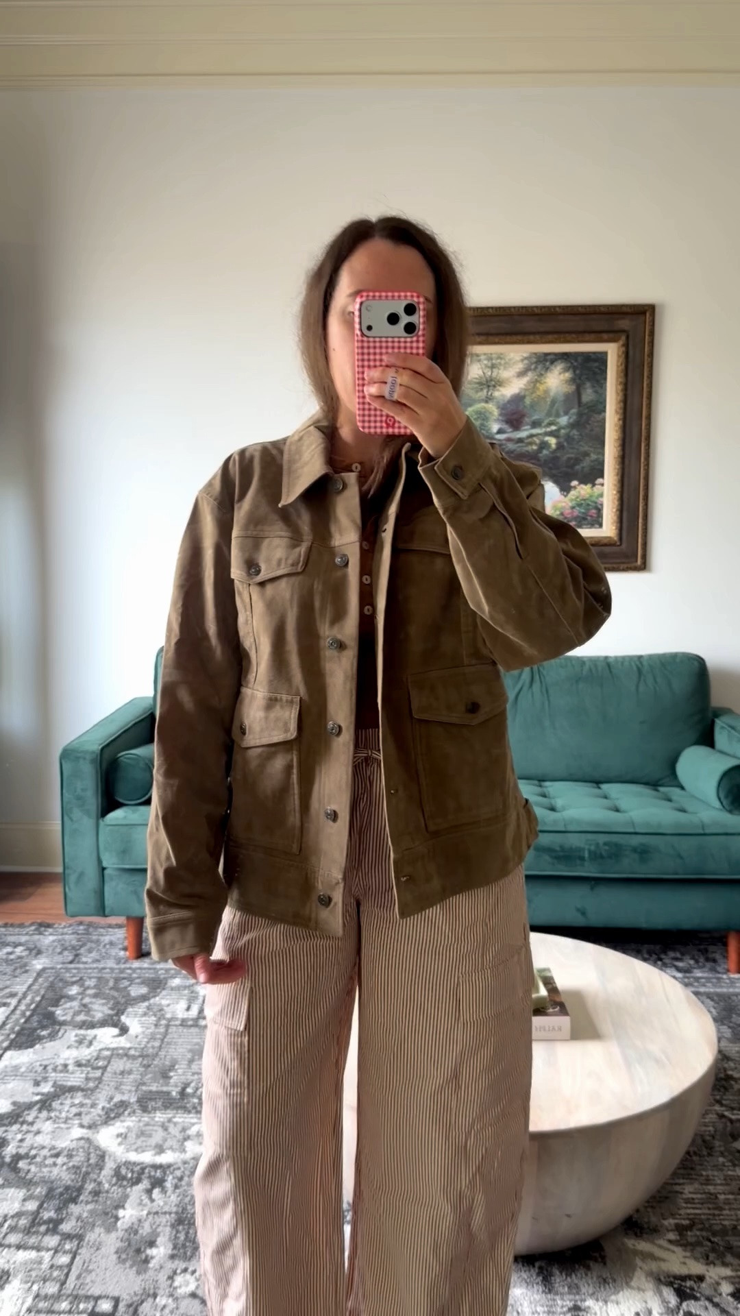 This faux suede jacket is back in stock and on sale! Wearing medium - could have sized down to small.

Fall outfits, autumn outfits, fall decor, Transitional outfits, Early fall fashion, Nordstrom new arrivals, Amazon fall finds, Teacher outfits, Back-to-school outfits, Football game outfit, Tailgate outfit, Labor Day outfits, Sweater weather, Cardigans, Barrel jeans, Wide-leg jeans, Riding boots, Loafers, Ballet flats, Coffee bar decor, Fall home decor, Halloween decor, Mom fall outfits, Casual mom style, Mom capsule wardrobe, Fall family photo outfits, Classic style, Ralph Lauren style, Old money style, New England fall, Cozy fall aesthetic, Amazon favorites, Worth the money, Neutral home decor, Book lover gifts, Coffee bar ideas, Early fall decor, Fall dresses, Fall layers, Denim jackets, Quilted jackets, Leather loafers, Chelsea boots, Matching family outfits, Apple orchard outfit, Pumpkin patch outfit, Cozy sweaters, Fall handbags

#LTKootd #LTKSeasonal #LTKSaleAlert