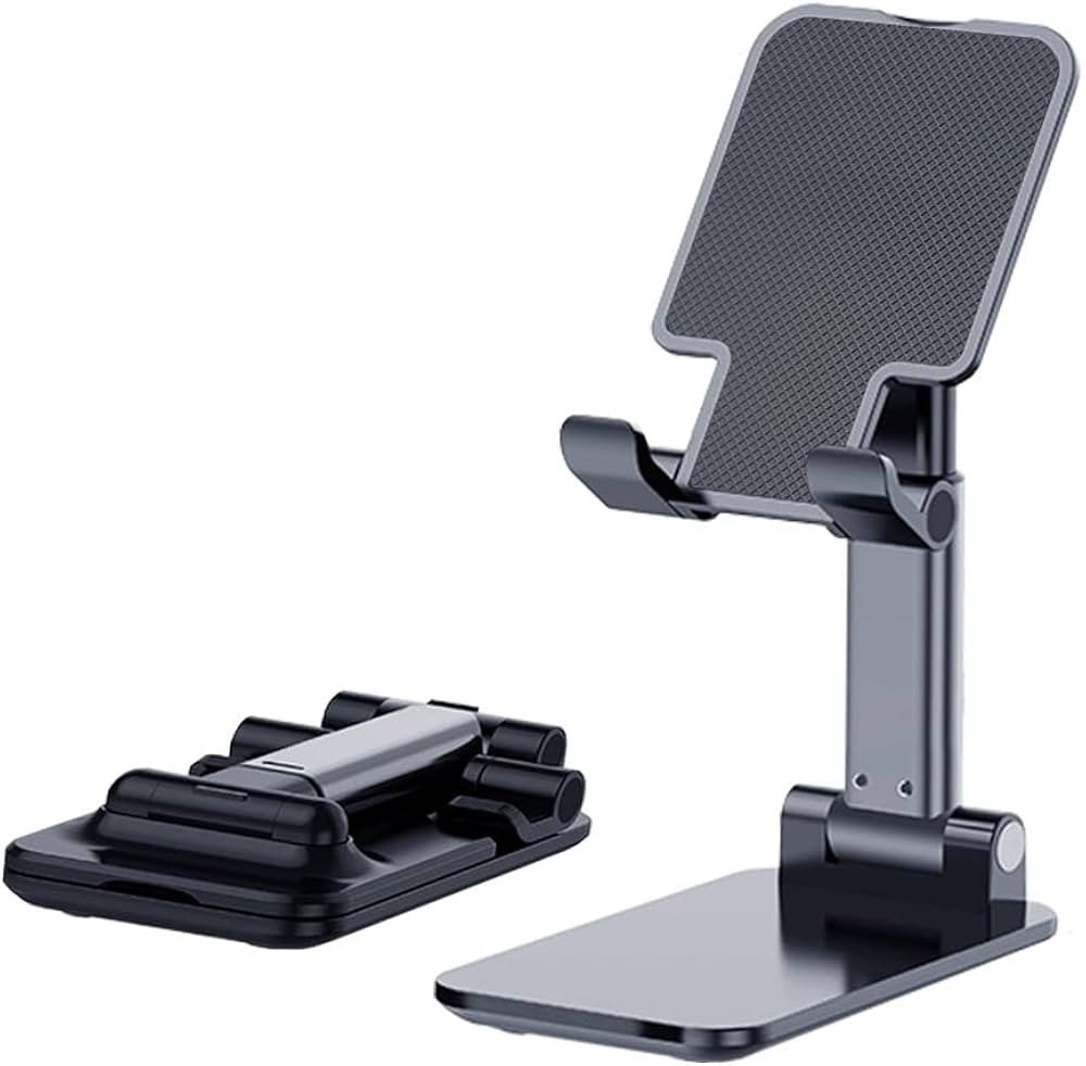 Phone Holder for Desk, MT-6 Cell Phone Stand for Desk Universal Cellphone Stand Holder Foldable &... | Amazon (US)