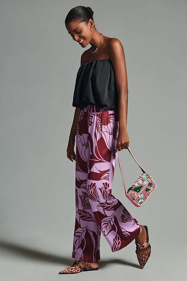 The Saria Smocked Wide-Leg Pants | Anthropologie (US)