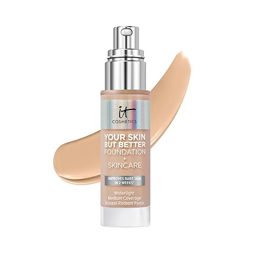 IT Cosmetics Your Skin But Better Foundation + Skincare - Hydrating Medium Buildable Coverage - M... | Amazon (US)