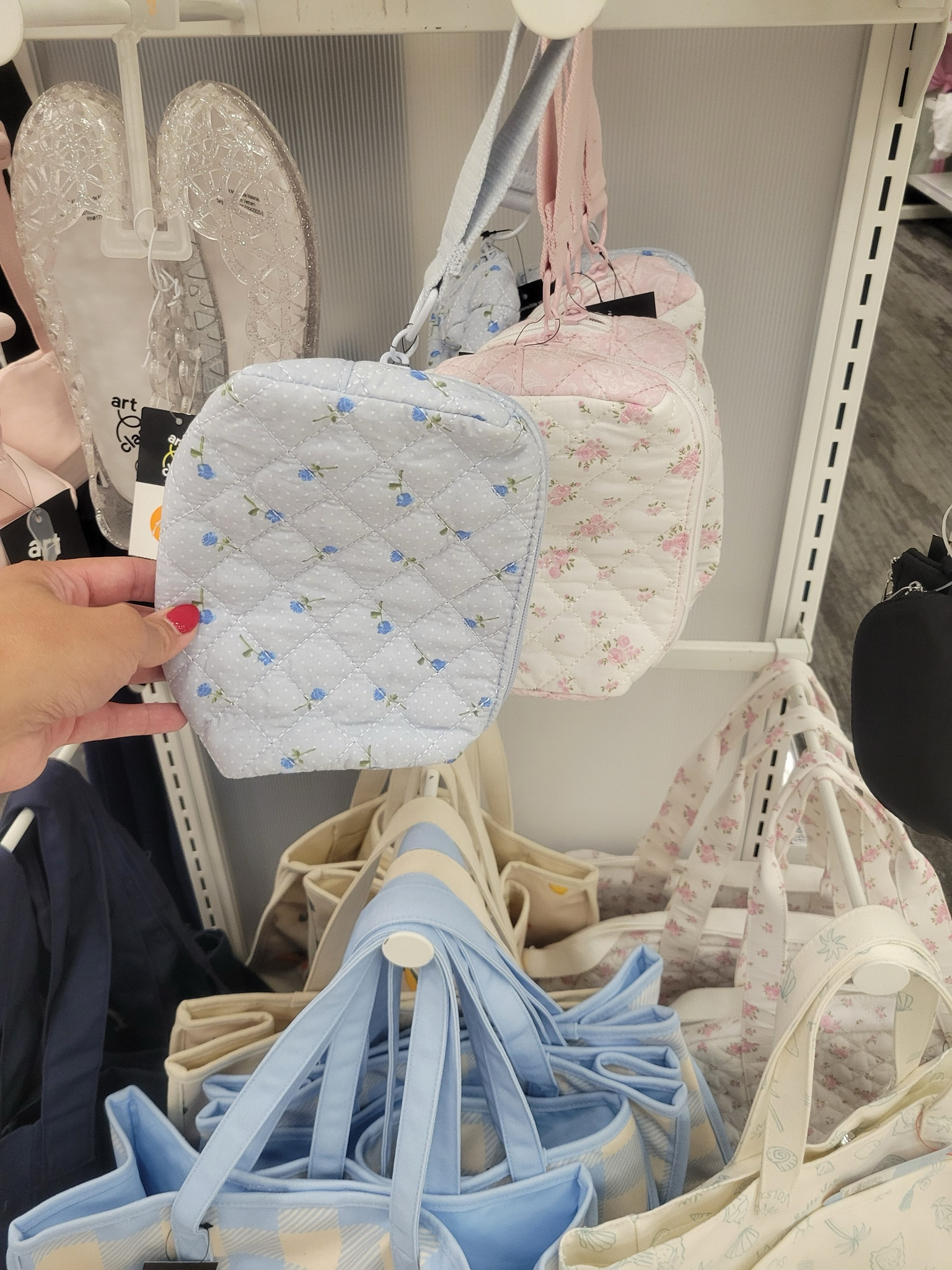 Girls quilted zipper pouch. Perfect for travel. Tween. Girl mom. Target finds. Look for less. Gift idea. Floral.  

 #LTKmomlife #LTKTravel #LTKKids