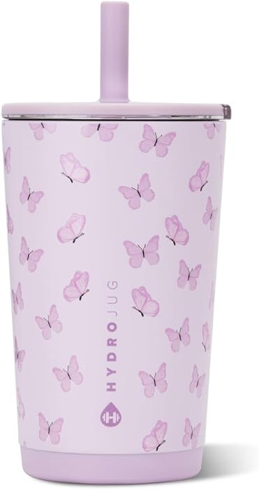 HydroJug Everyday Tumbler 14 oz, Ceramic-Lined Straw Cup, Flutter | Amazon (US)