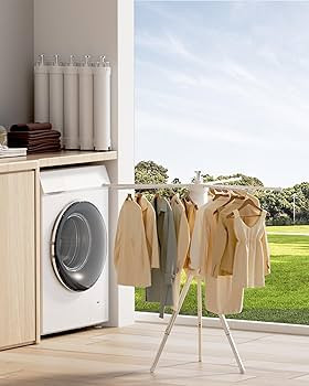 Ligtchser Tripod Clothes Drying Rack, Portable, Foldable and Space Saving,Collapsible Drying Rack... | Amazon (US)