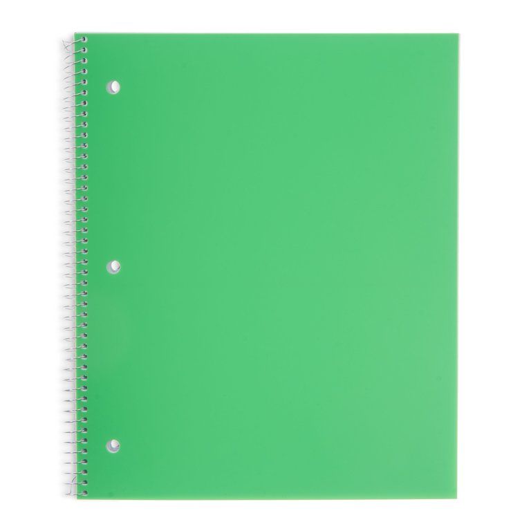 Pen+Gear Poly 1-Subject Notebook, Wide Ruled, 100 Heavyweight Sheets | Walmart (US)