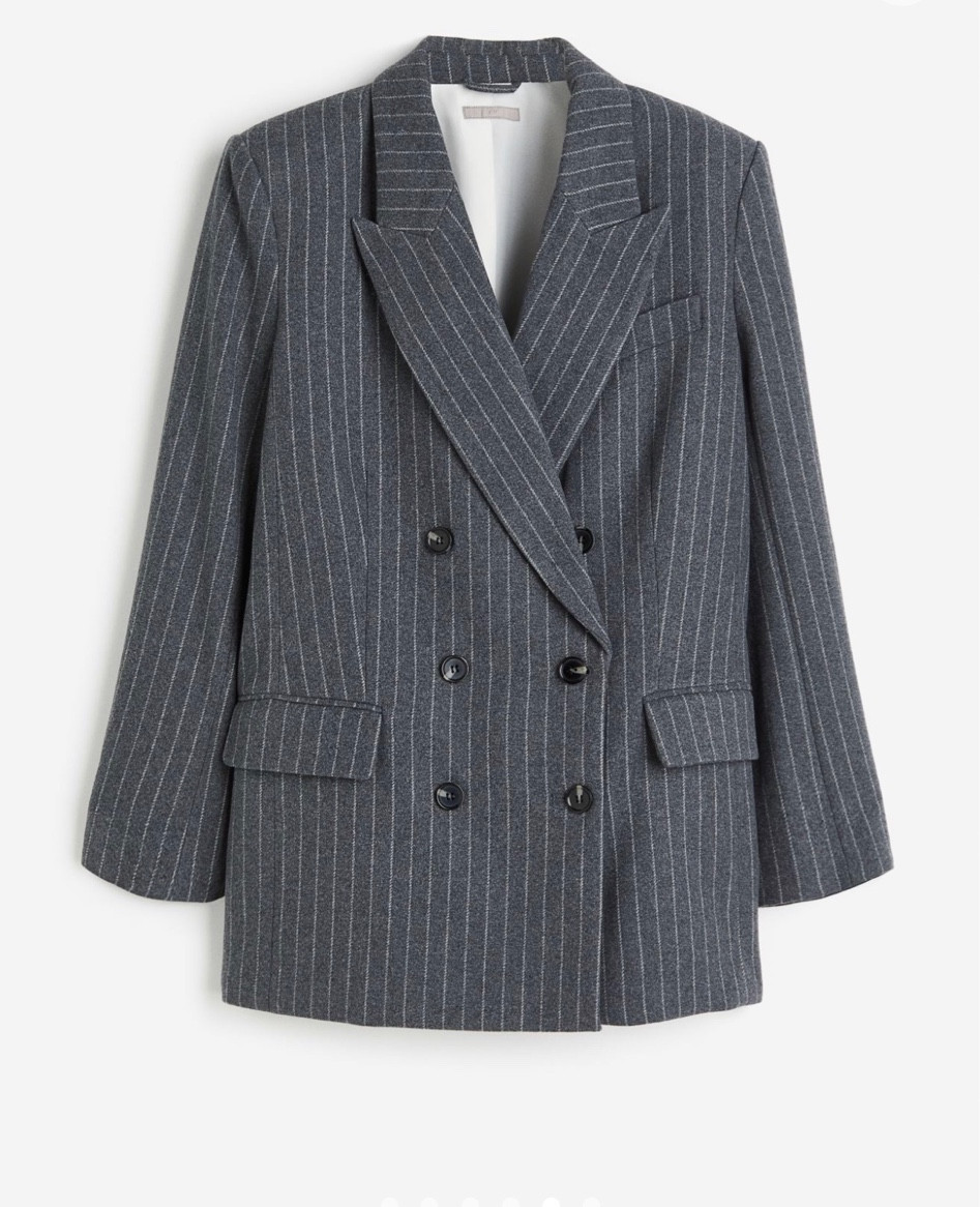 Grey blazer for fall, H&M outfit 

#LTKHoliday #LTKstyletip