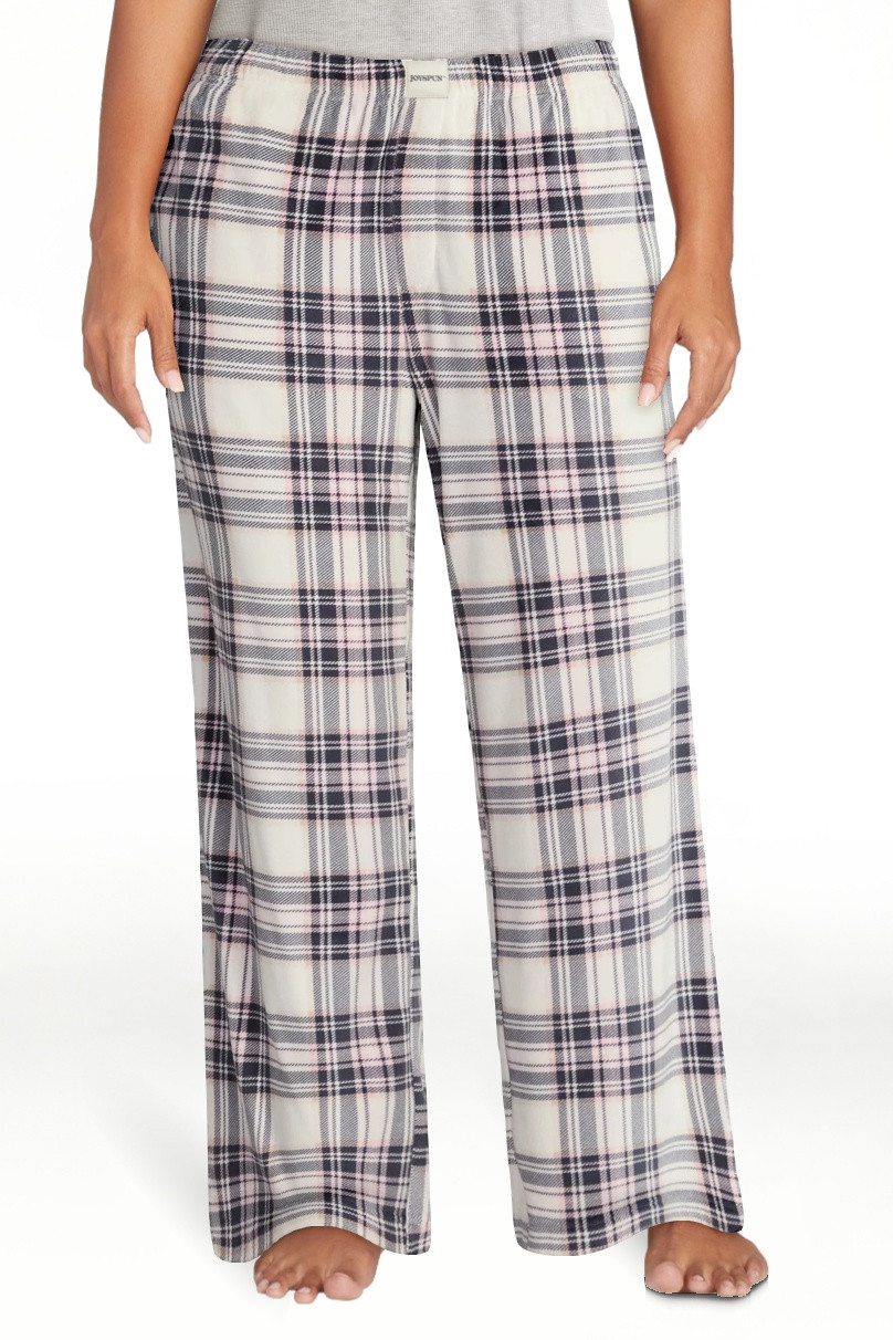 Joyspun Women's Velour Wide-Leg Sleep Pants, Size XS-3X - Walmart.com | Walmart (US)