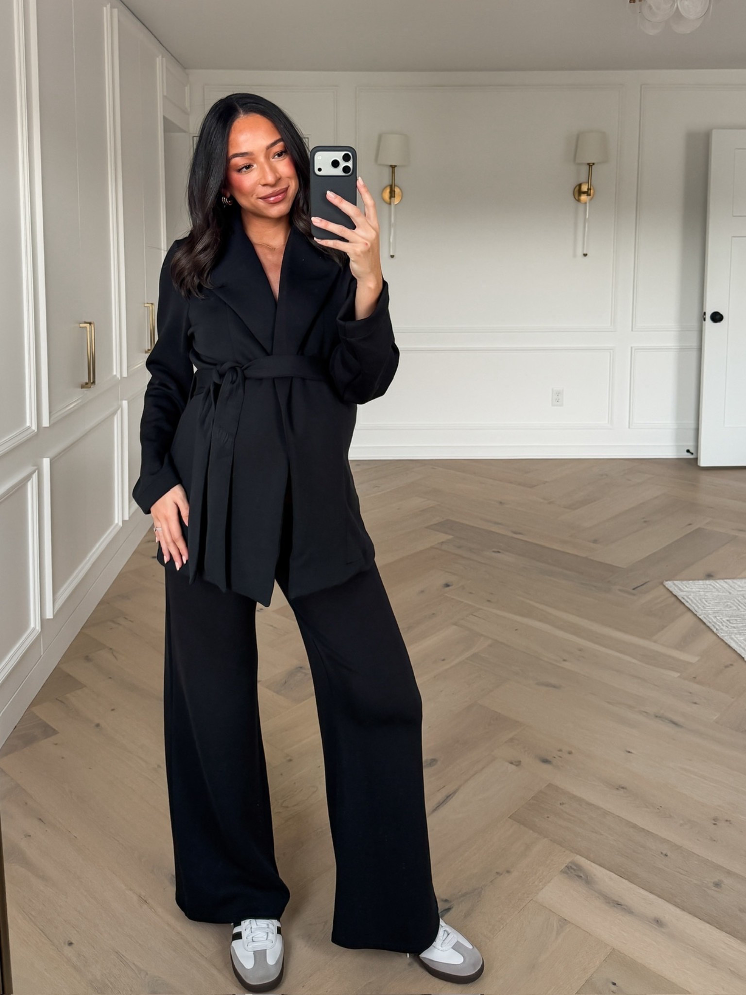 Comfy Winter Outfit 🤍 Extra 30% OFF this wrap cardigan! Wearing size M cardigan and size M Tall wide leg pants - this material is so comfortable, lightweight and buttery soft! 

Loungewear 
Winter outfit 
Winter fashion 
Airport outfit 
Travel outfit 
Nursing friendly outfit

#LTKSaleAlert #LTKFindsUnder100 #LTKBump