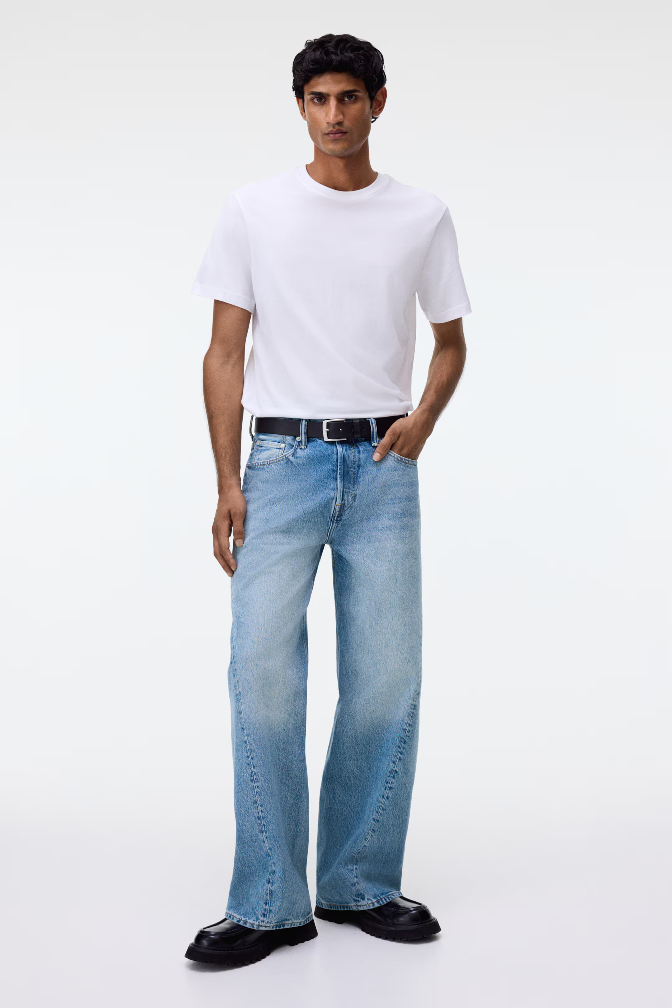 Loose-Fit Straight Twisted-Leg Jeans | H&M (US + CA)