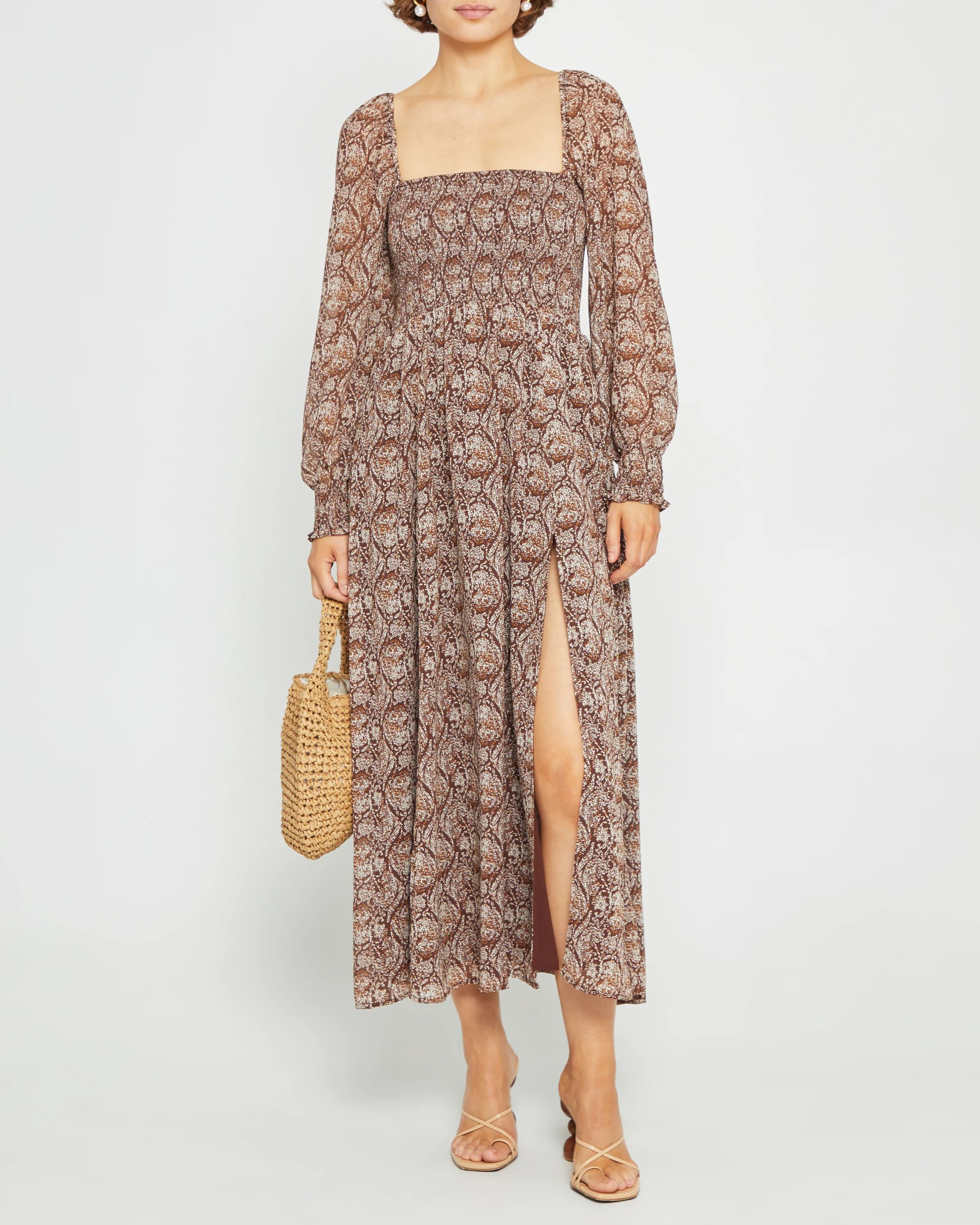 Classic Smocked Maxi Dress | Few Moda