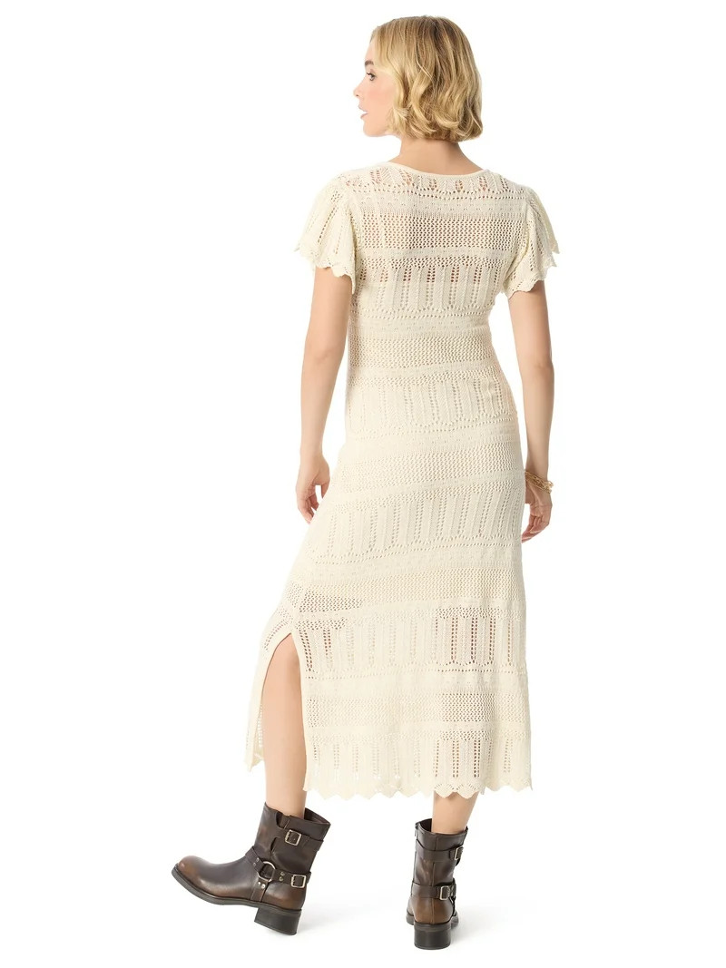 Jessica Simpson Women's and Women's Plus Trinity Crochet Dress, Sizes XS-5X | Walmart (US)