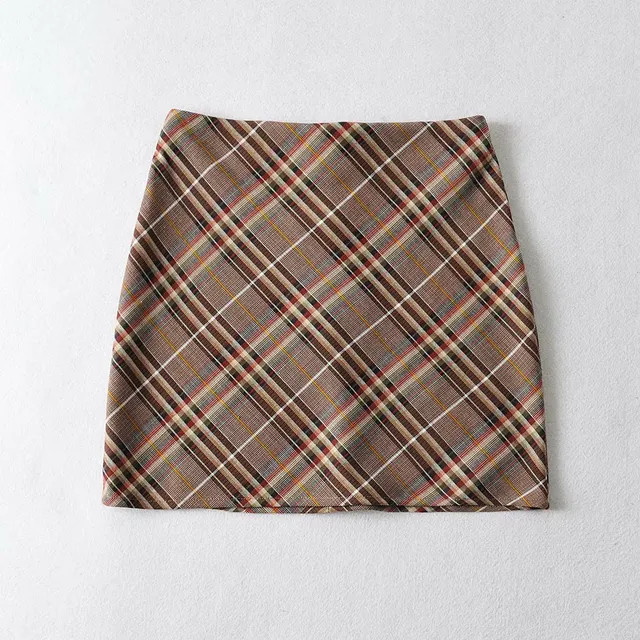 Skurrelli - Plaid A-Line Mini Skirt | YesStyle | YesStyle Global