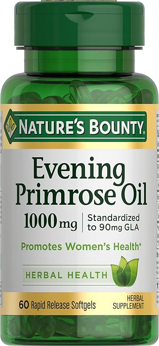 Nature's Bounty Primrose Oil 1000mg, Promotes Women's Health, Herbal Supplement, Gluten Free, 60 ... | Amazon (US)