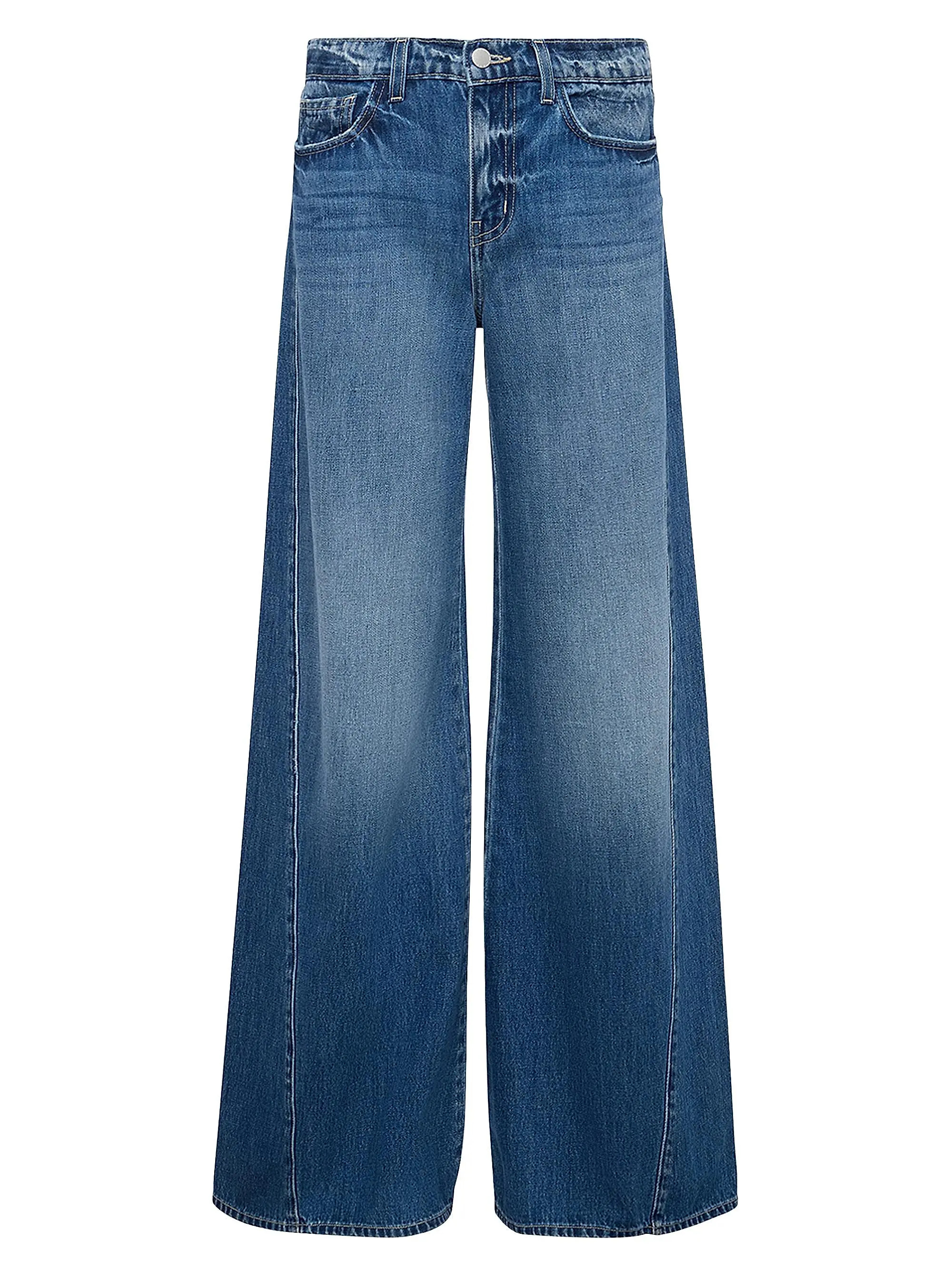Beau High-Rise Wide-Leg Jeans | Saks Fifth Avenue