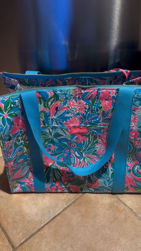 I am obsessed with this cooler bag from @lillypulitzer. It is perfect to transport frozen goods on long trips. This was after six hours. I also love the fun patterns. You can get them off Amazon and Lilly Pulitzer.

#LTKHome #LTKGiftGuide #LTKVideo