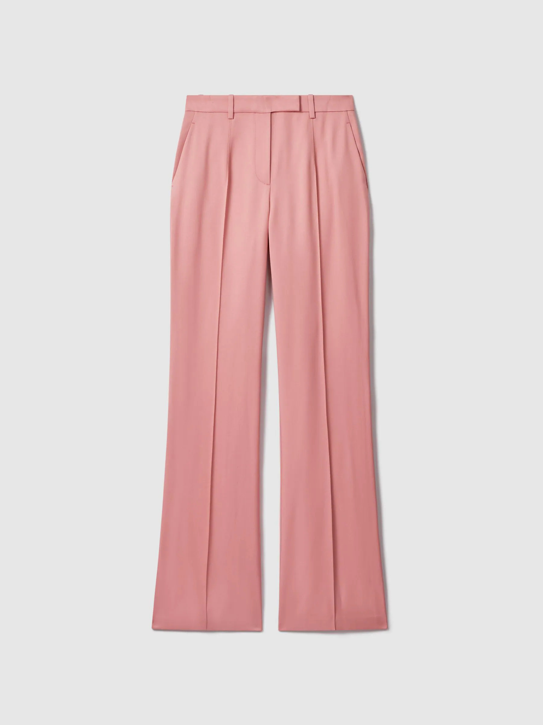 Reiss Reiss Pink Millie Flared Suit Trousers | Next US