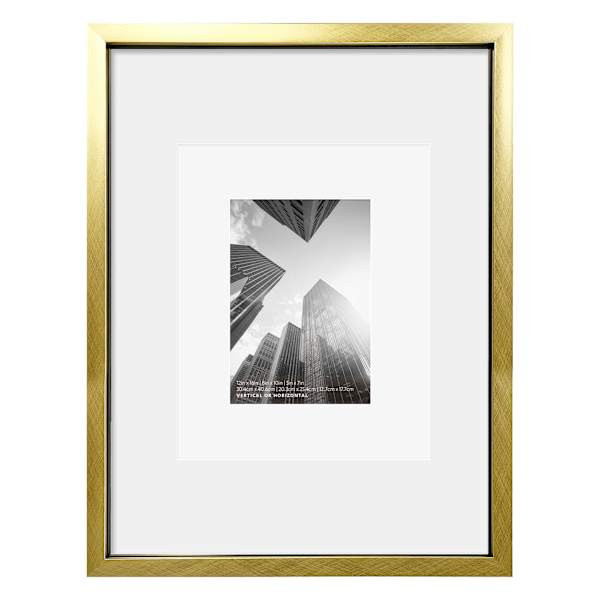12x16 Gold Matted to 8x10 & 5x7 Wall Frame | At Home