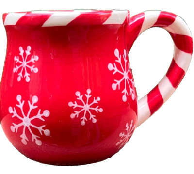 TempTations Holiday Christmas Red Snowflake Candy Cane Coffee Mug  | eBay | eBay US
