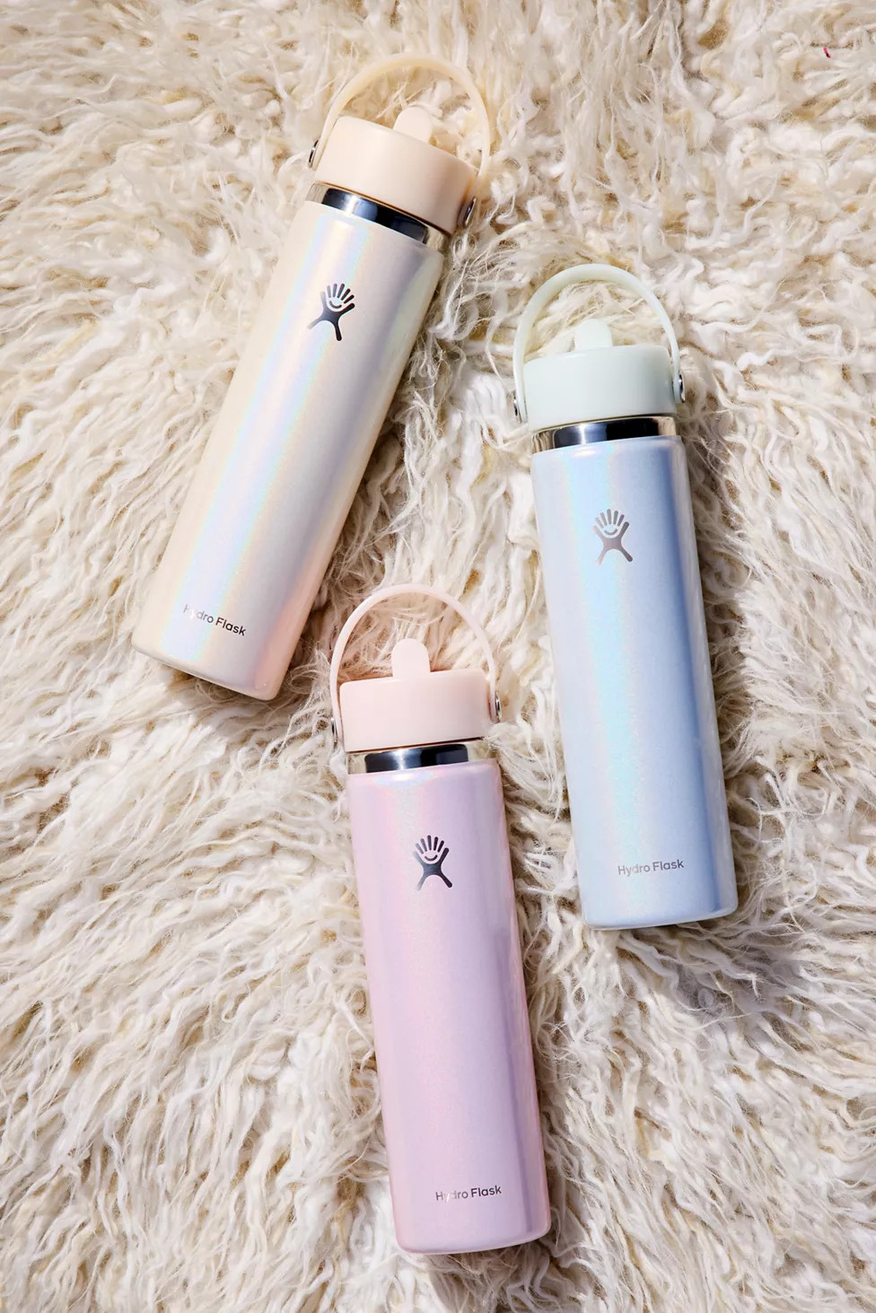 Hydro Flask Glimmer Wide Mouth Flex Straw 24 oz Water Bottle | Urban Outfitters (US and RoW)