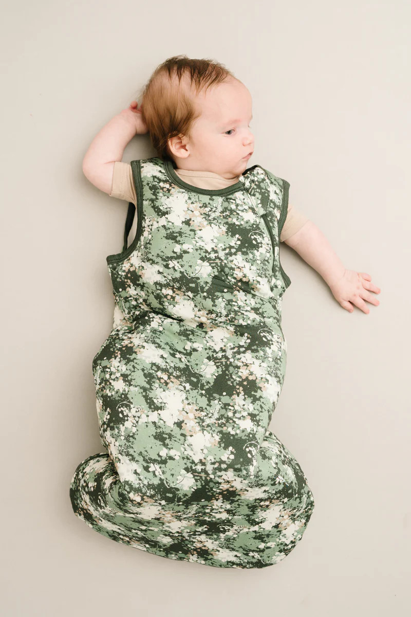 Forest Camo Bamboo Sleep Bag | Little One Shop Co