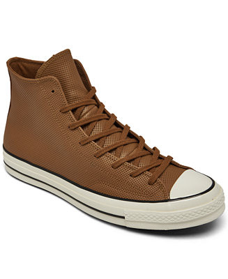 Converse Men's Chuck 70 Leather High Top Casual Sneakers from Finish Line - Macy's | Macy's