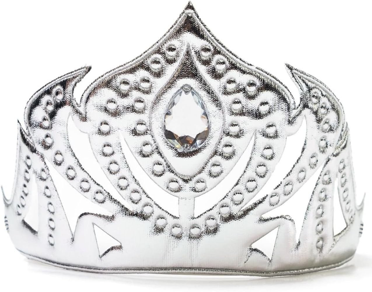 Little Adventures Soft Silver Winter Princess Crown with Pendant Dress Up Costume Accessory | Amazon (US)