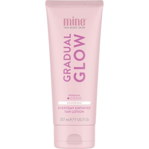 MineTan Self Tanner Body Lotion | Everyday Gradual Tan - Moisturizing Untinted Sunless Tanning Cream To Build a Deep Dark Bronze Or Maintain a Natural Golden Color, No Fake Smell, 7 Fl Oz | Amazon (US)