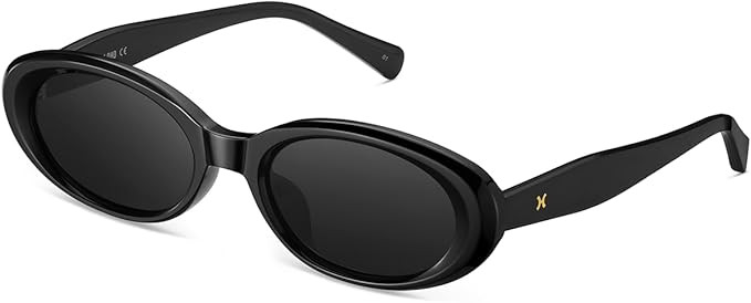 Cat Eye Sunglasses, Retro Oval Cat Eye Sunglasses for Women,Y2K 90s Trendy Women Sunglasses for T... | Amazon (US)
