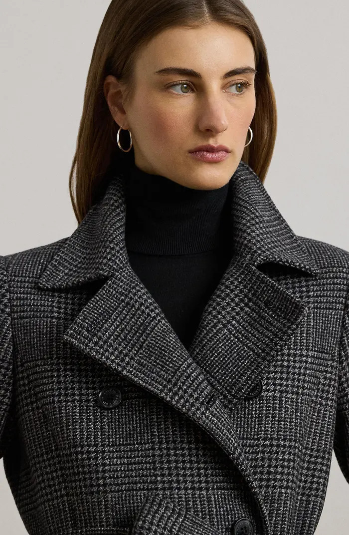 Belted Double Breasted Wool Blend Coat | Nordstrom